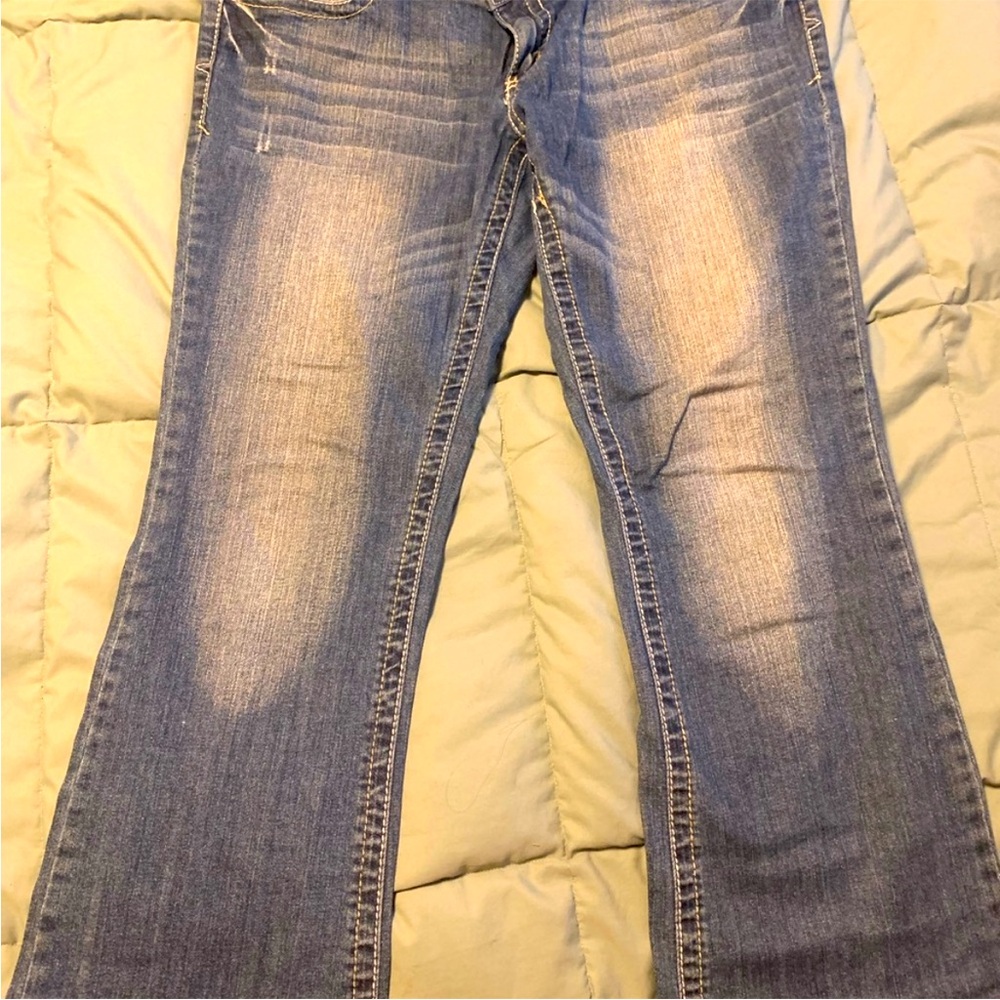 Maurices Women’s Original Medium Wash Distressed Bootcut Jeans